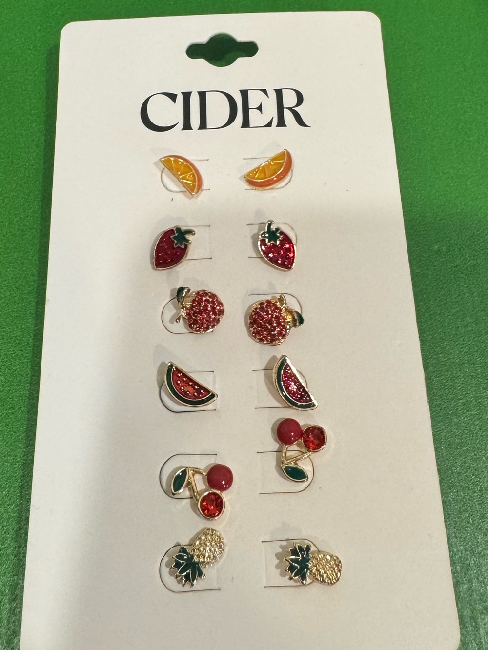 Fruit Stud Earrings - Accessories